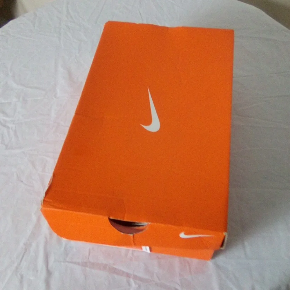 Nike Kids Pink and Black Sneakers Size 5 Y Is A Little Stain In One Shoes Pictur